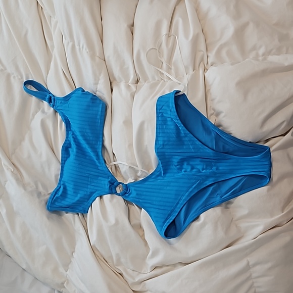 Aerie Blue One Piece Sexy Swim Suit - Picture 1 of 7